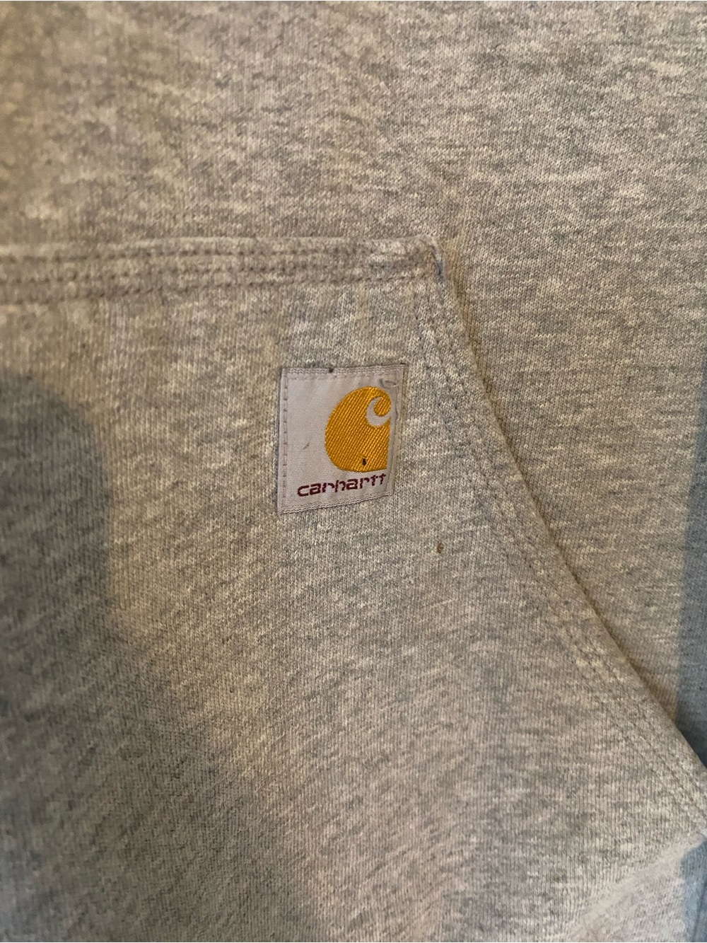 Carhartt Men's Hooded Sweatshirt - Gray Size Large Loose fit READ - Picture 2 of 7